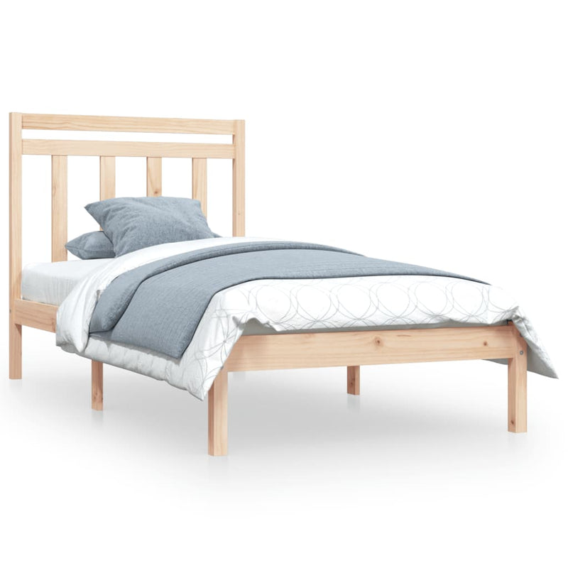 Bedframe massief hout 90x190 cm Single