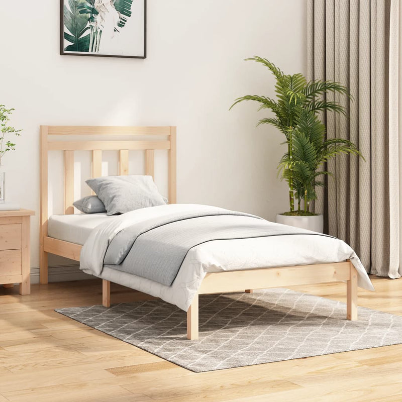 Bedframe massief hout 90x190 cm Single