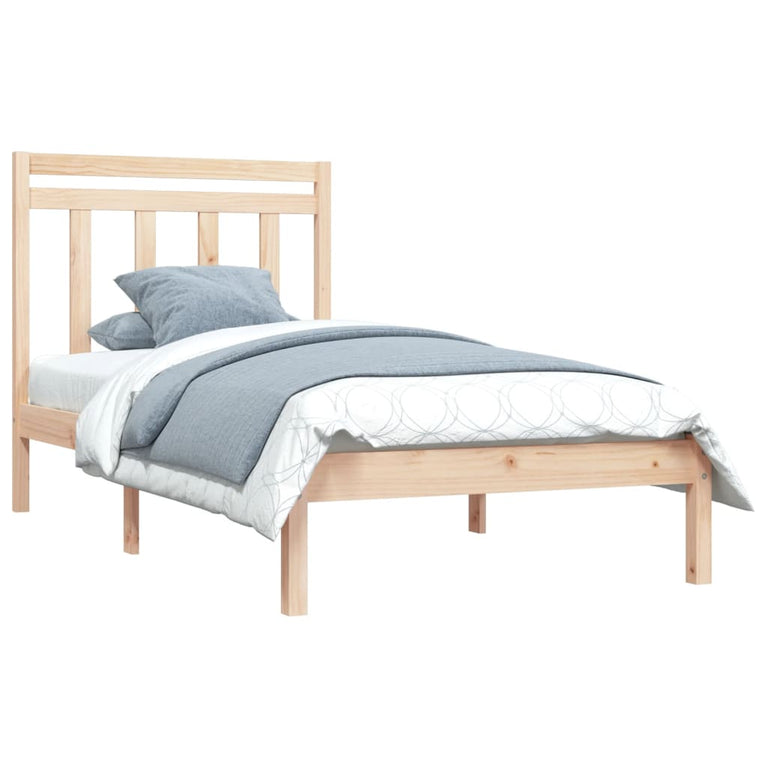 Bedframe massief hout 90x200 cm