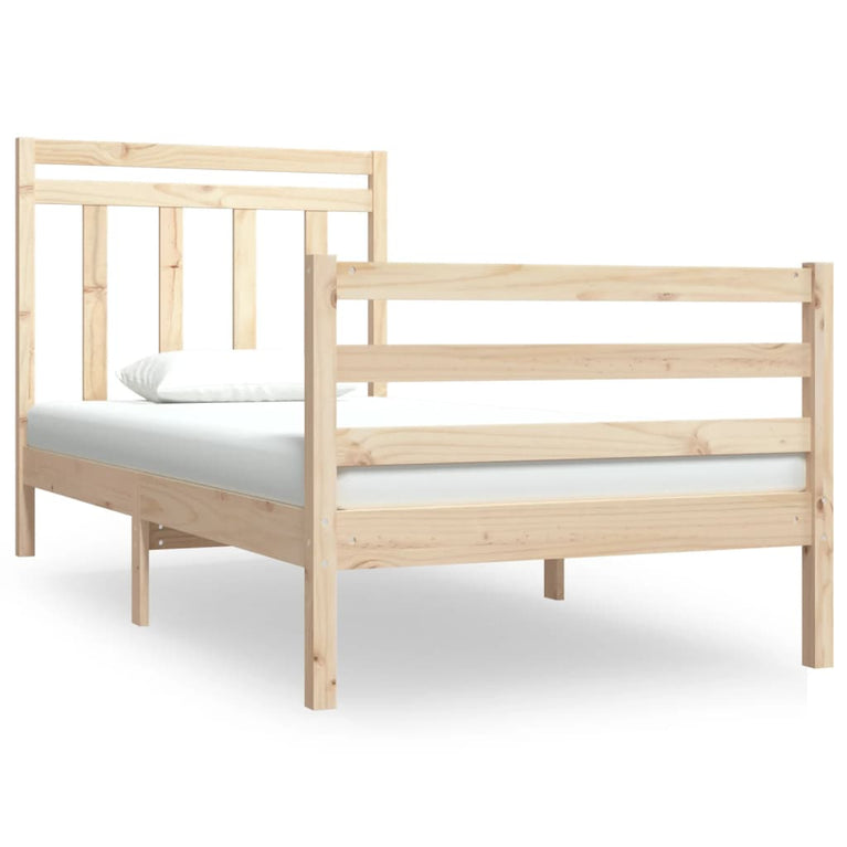 Bedframe massief hout 90x190 cm Single