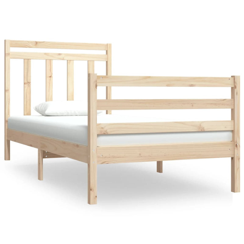 Bedframe massief hout 90x190 cm Single