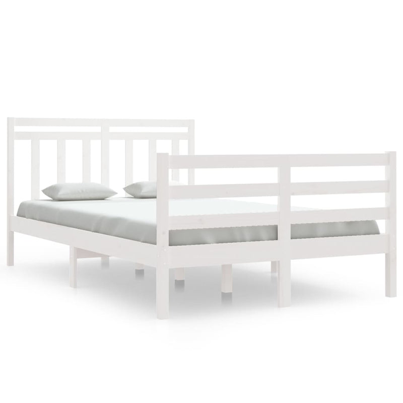 Bedframe massief hout wit 120x190 cm 4FT Small Double