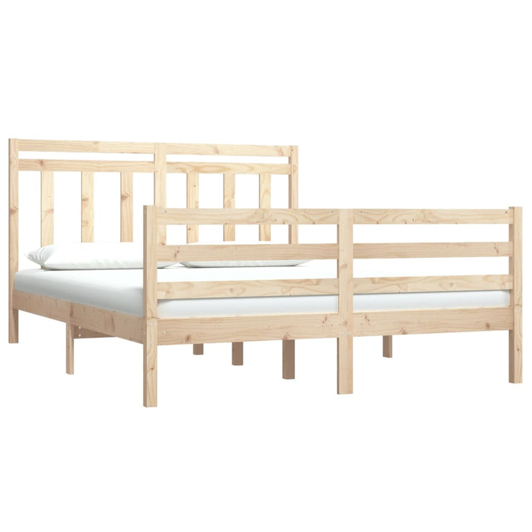 Bedframe massief hout 140x190 cm