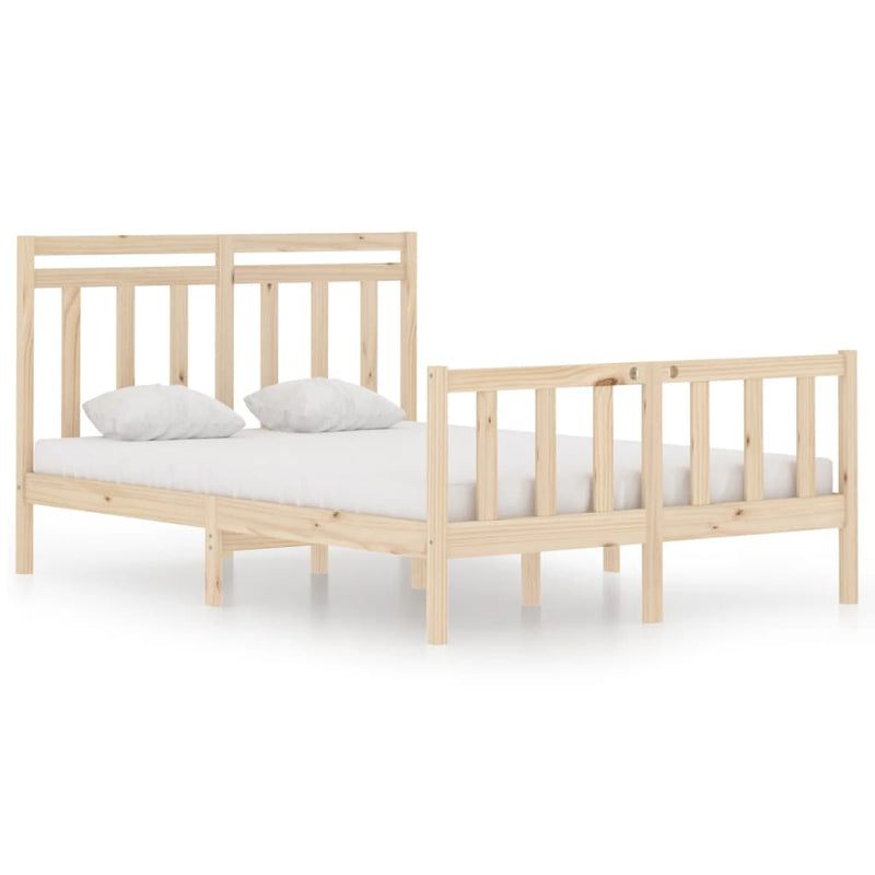 Bedframe massief hout zwart 120x190 cm 4FT Small Double