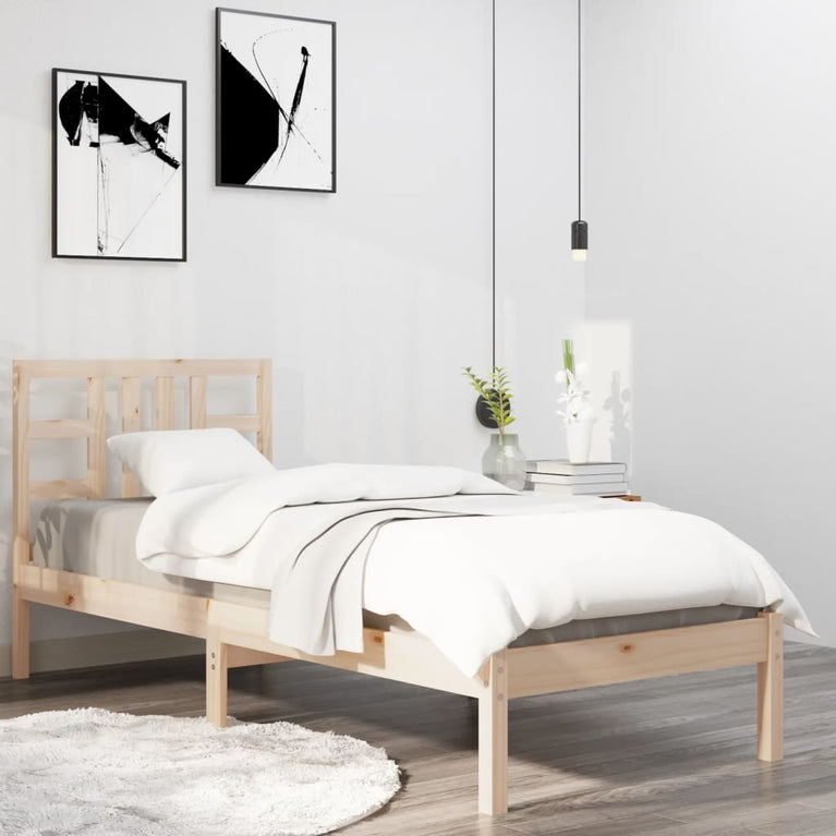 Bedframe massief hout 90x190 cm Single