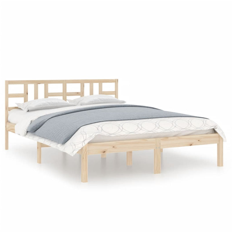 Bedframe massief hout 140x190 cm