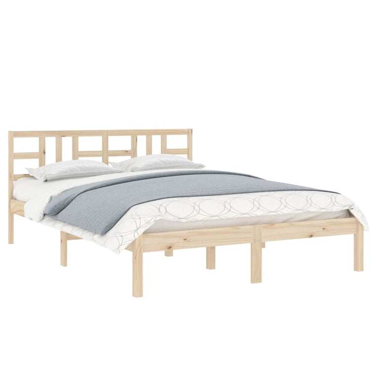 Bedframe massief hout 140x190 cm