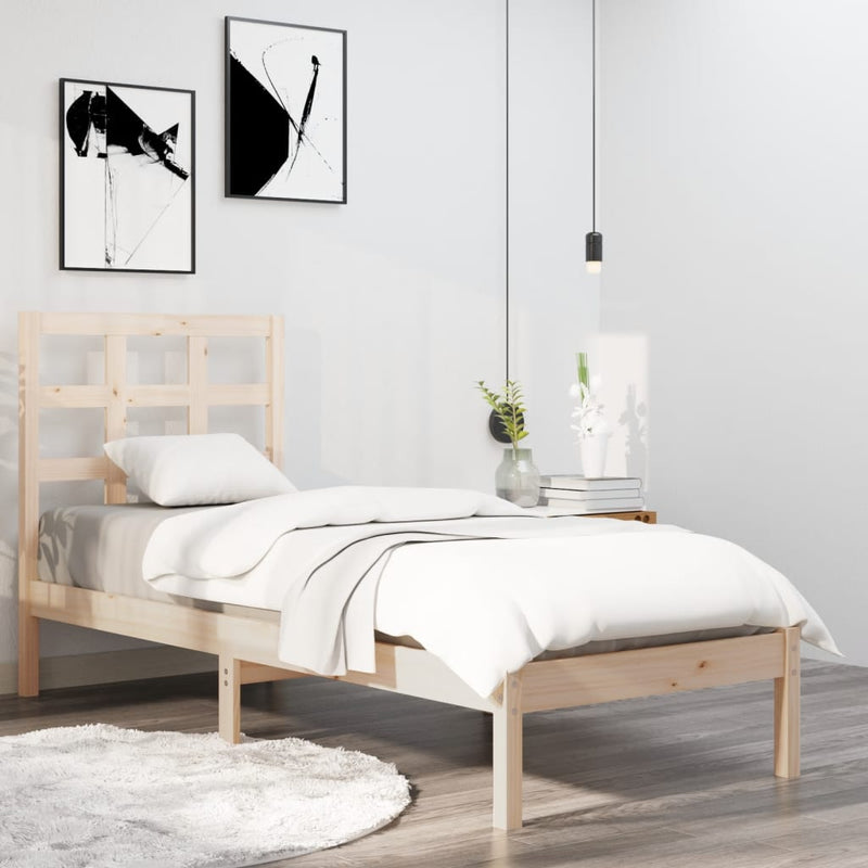 Bedframe massief hout 75x190 cm Small Single