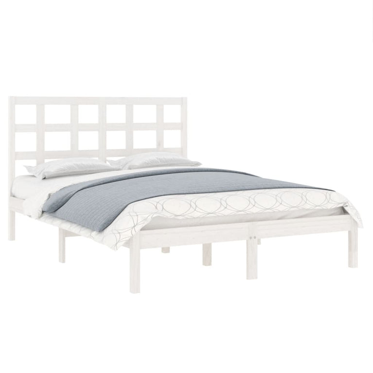 Bedframe massief hout wit 120x190 cm 4FT Small Double