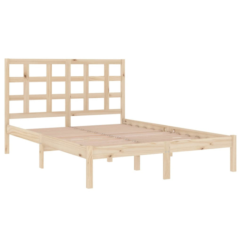 Bedframe massief hout 140x190 cm