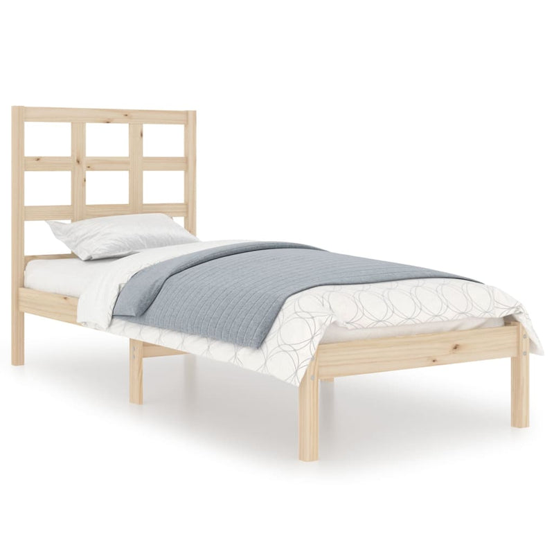 Bedframe massief hout 90x200 cm