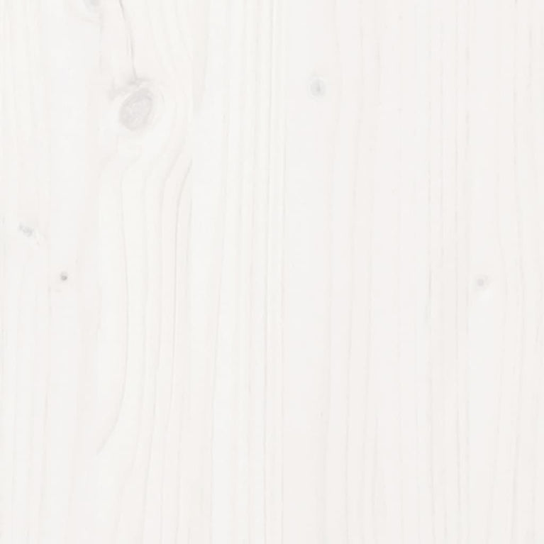 Bedframe massief hout wit 140x200 cm