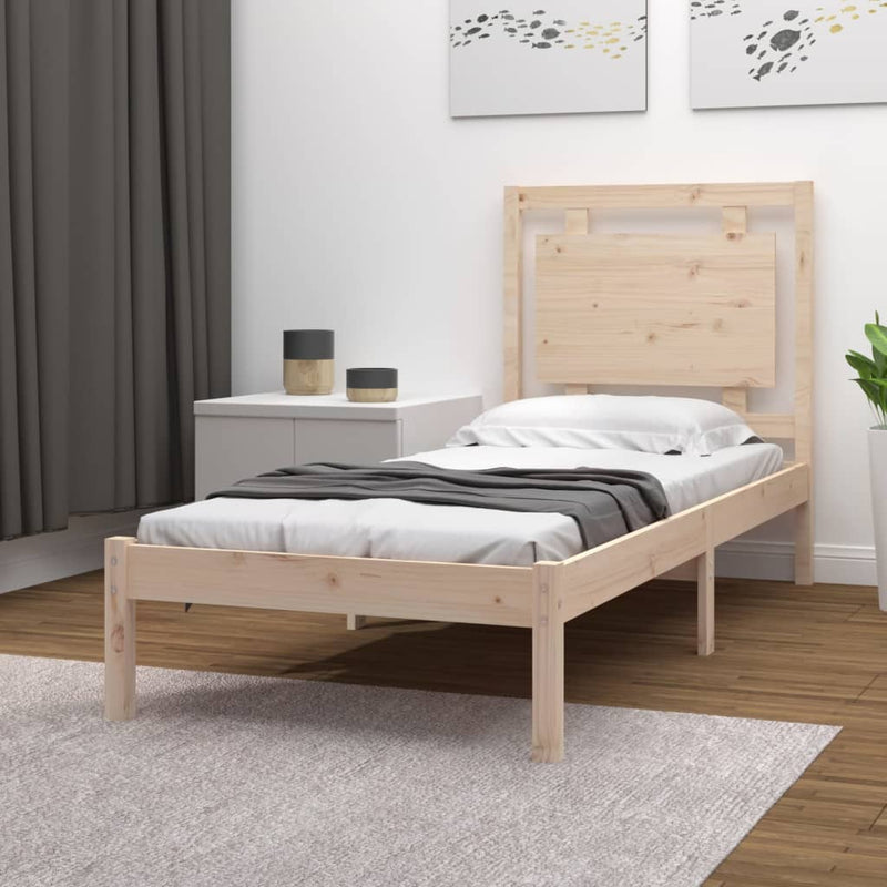 Bedframe massief hout 90x190 cm Single