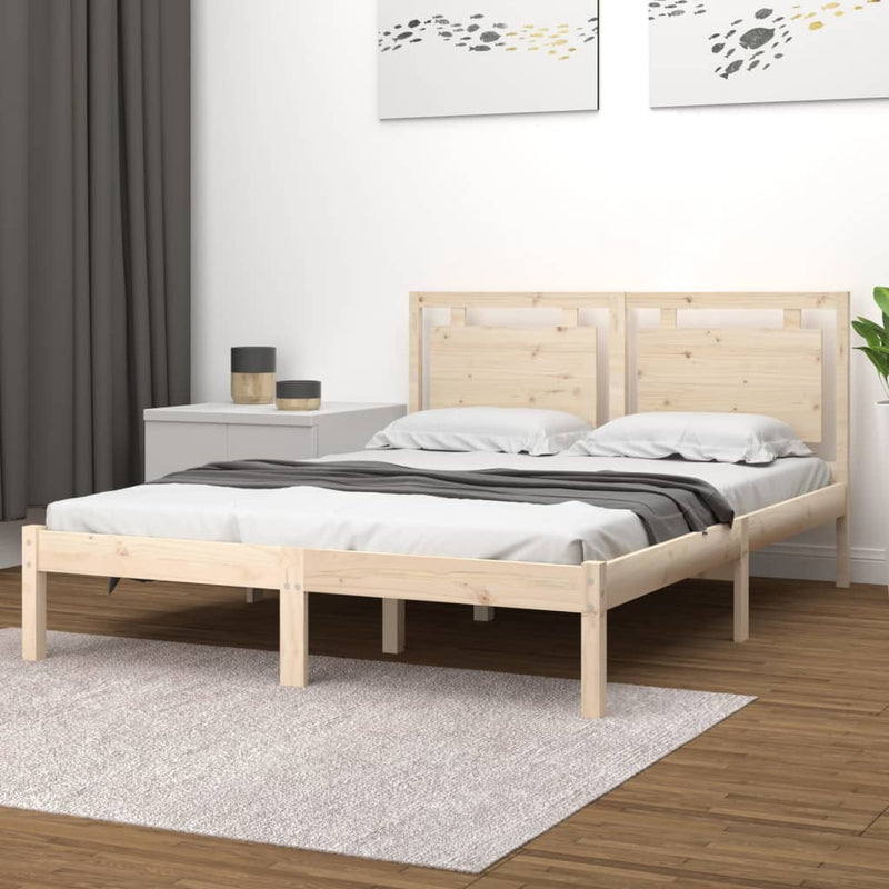 Bedframe massief hout 180x200 cm Super King Size
