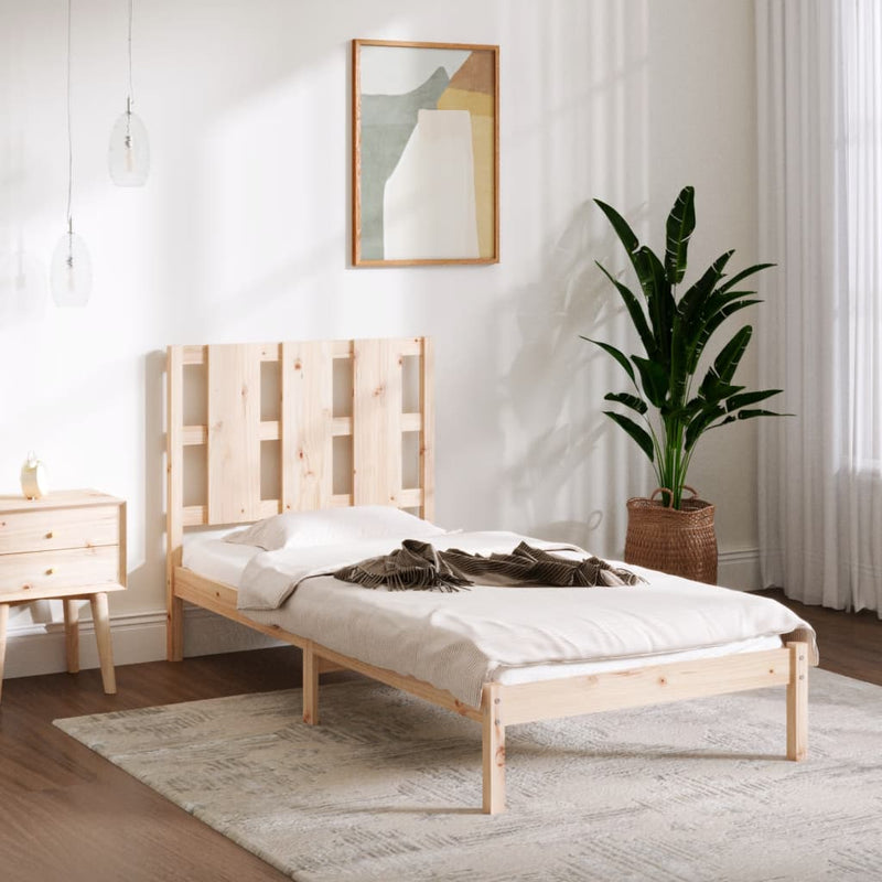 Bedframe massief hout 90x190 cm Single