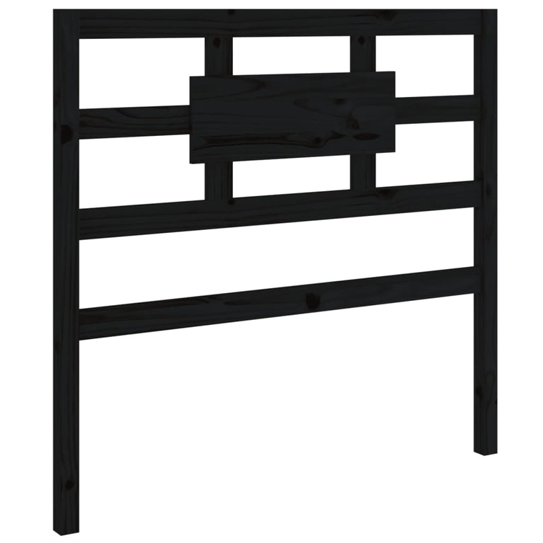 Bedframe massief hout zwart 75x190 cm 2FT6 Small Single