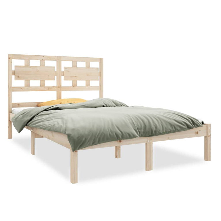 Bedframe massief hout 140x190 cm