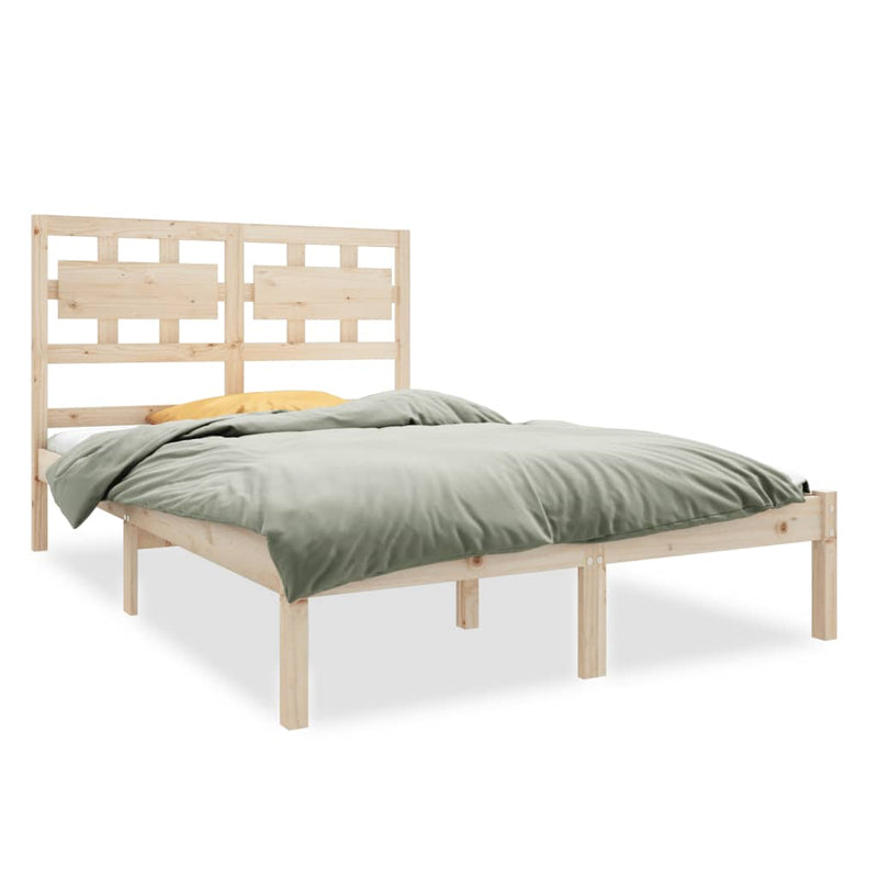 Bedframe massief hout 140x190 cm