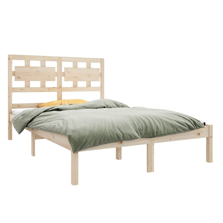 Bedframe massief hout 140x190 cm