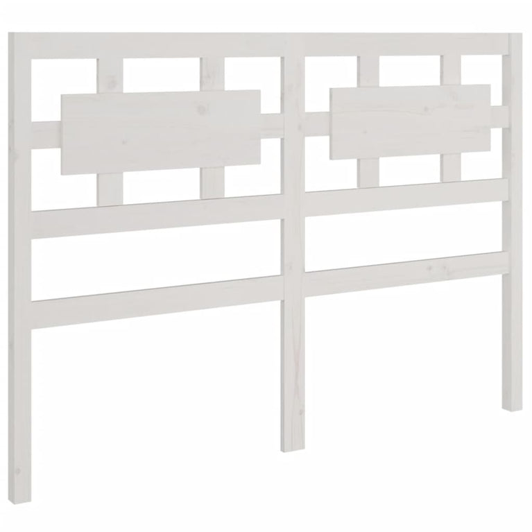 Bedframe massief hout wit 140x190 cm