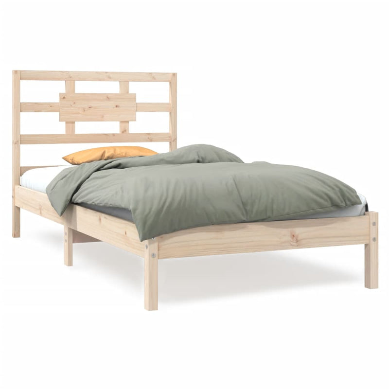 Bedframe massief hout 90x200 cm
