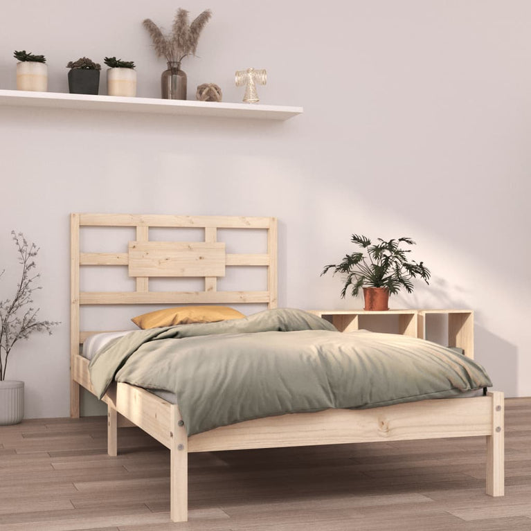 Bedframe massief hout 90x200 cm