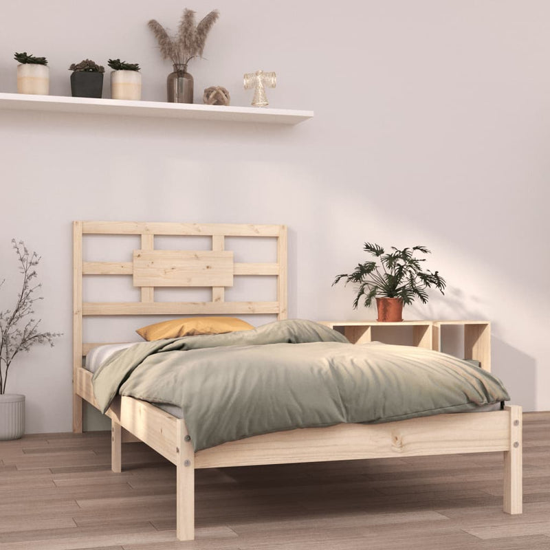Bedframe massief hout 90x200 cm