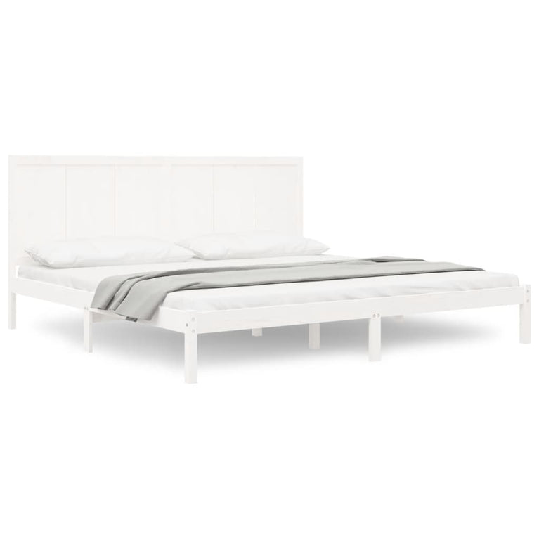 Bedframe massief grenenhout wit 180x200 cm 6FT Super King