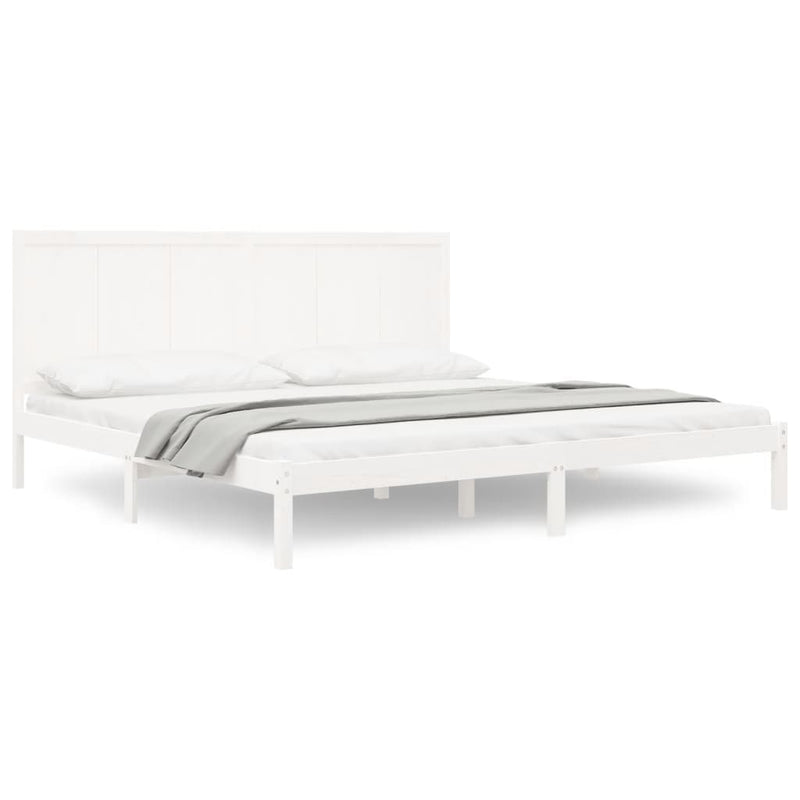 Bedframe massief grenenhout wit 180x200 cm 6FT Super King