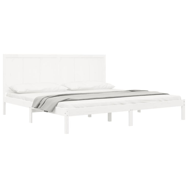 Bedframe massief grenenhout wit 180x200 cm 6FT Super King