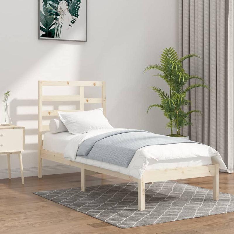 Bedframe massief hout 90x190 cm Single