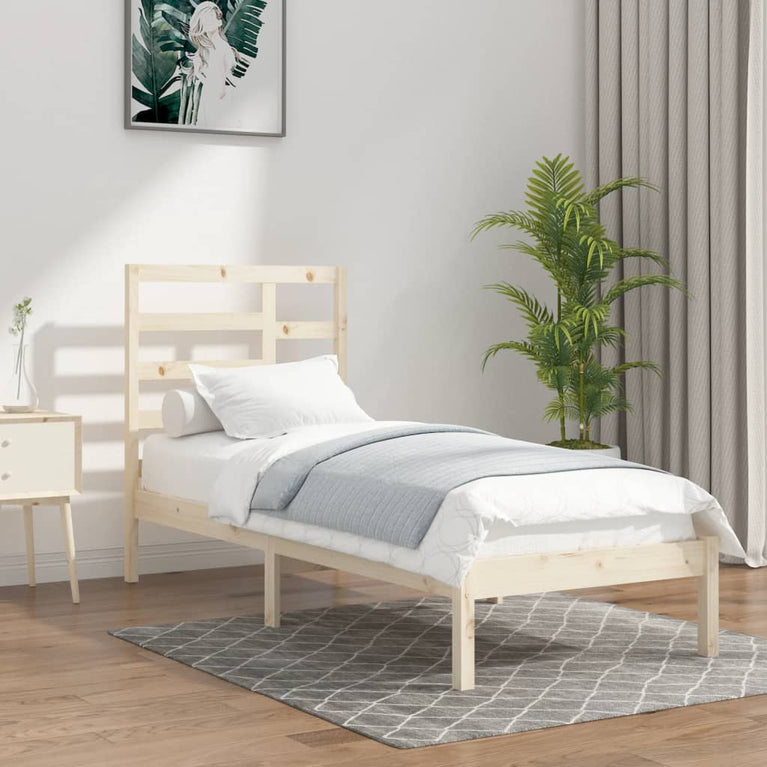 Bedframe massief hout 90x200 cm