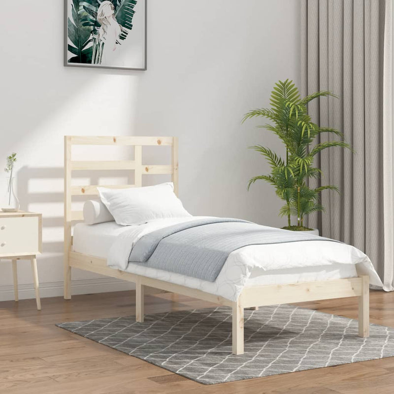 Bedframe massief hout 90x200 cm