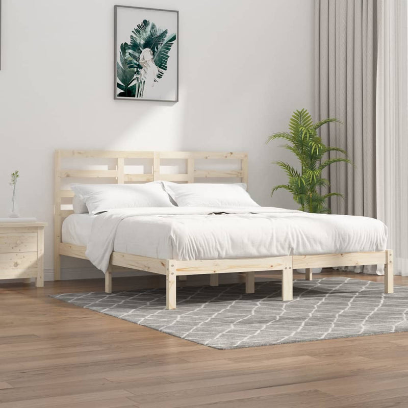 Bedframe massief hout 180x200 cm Super King Size