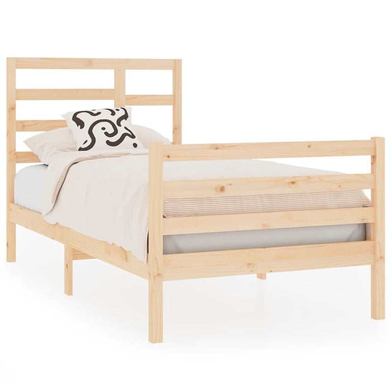 Bedframe massief hout 75x190 cm Small Single