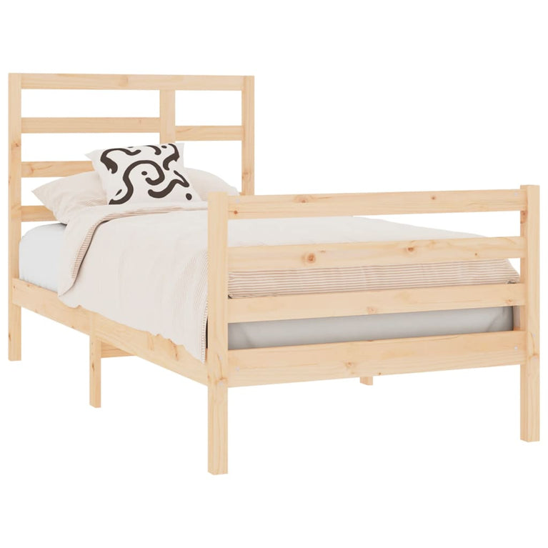 Bedframe massief hout 75x190 cm Small Single