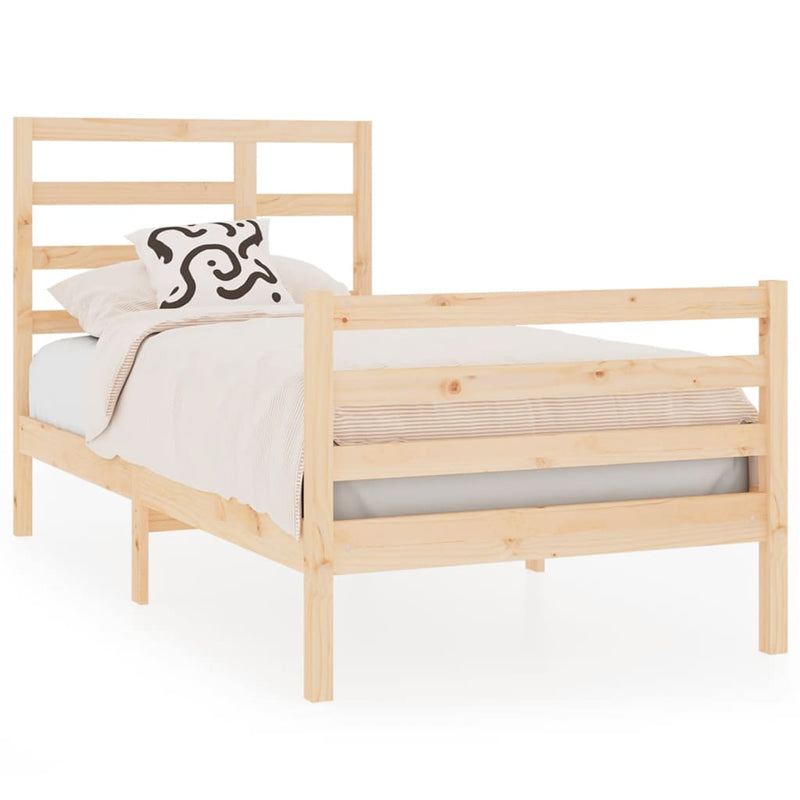 Bedframe massief hout 90x190 cm Single
