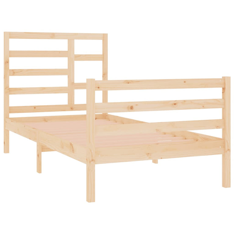 Bedframe massief hout 90x190 cm Single