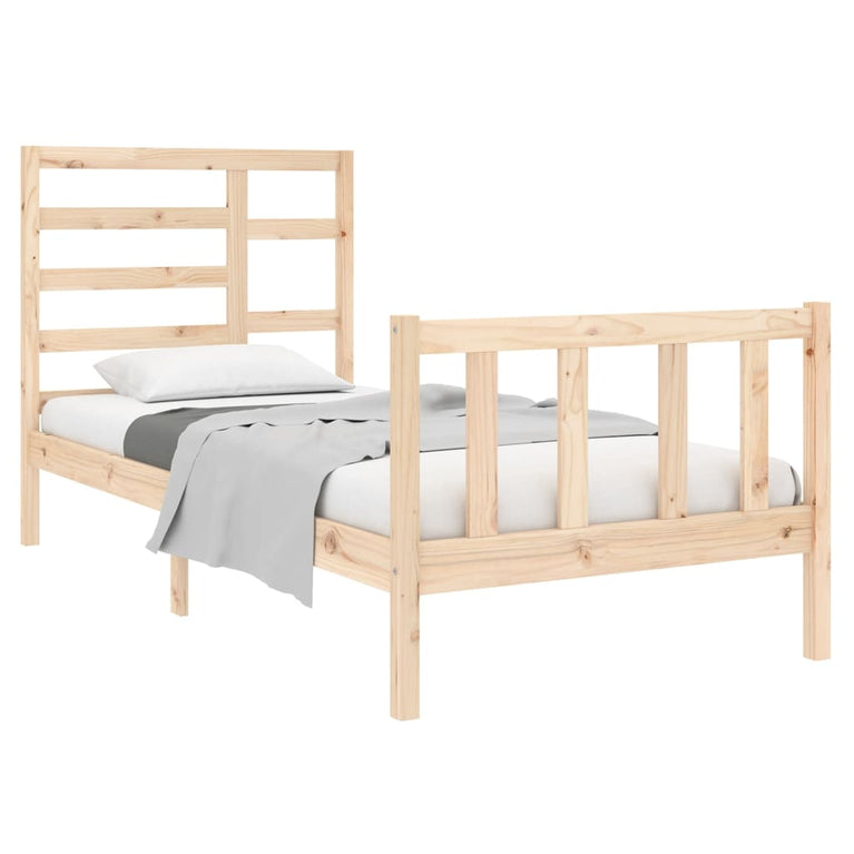 Bedframe massief hout 75x190 cm Small Single
