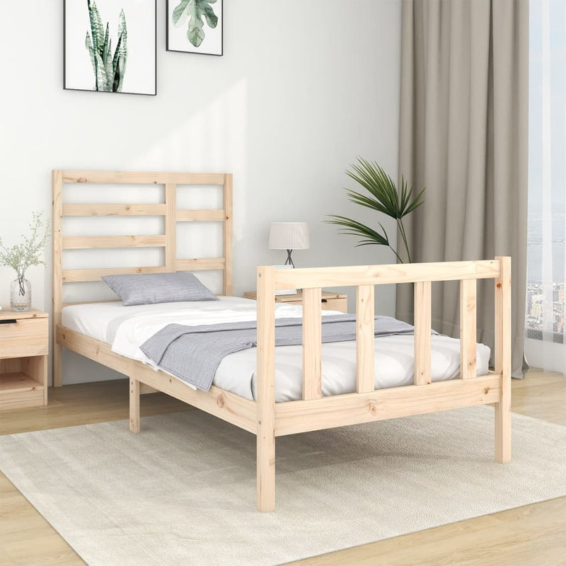 Bedframe massief hout 75x190 cm Small Single