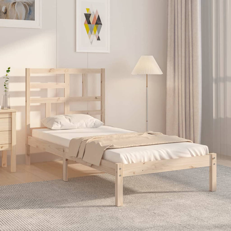 Bedframe massief hout 90x190 cm Single
