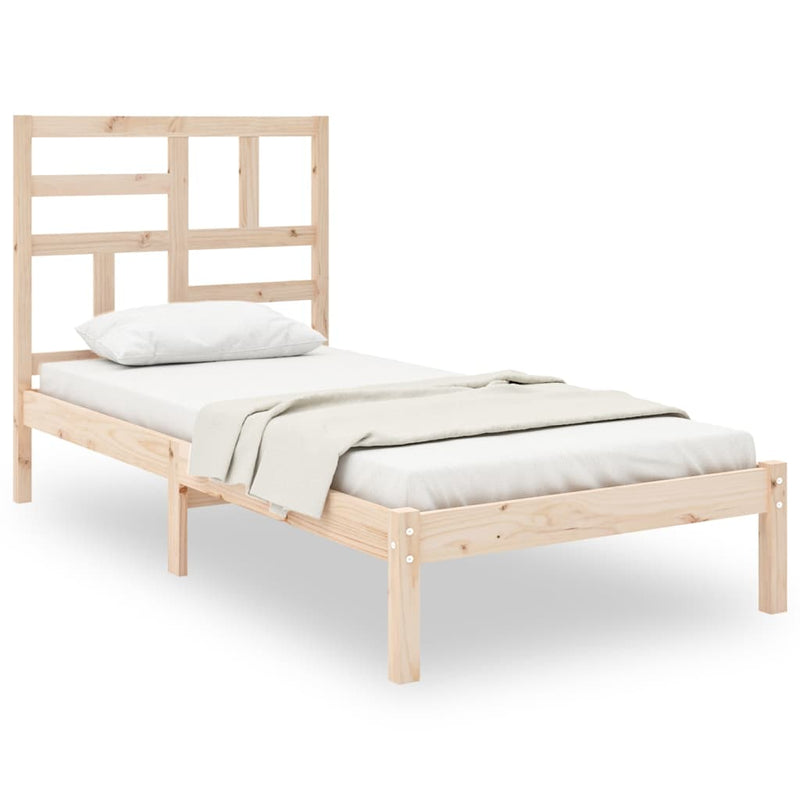 Bedframe massief hout 90x200 cm