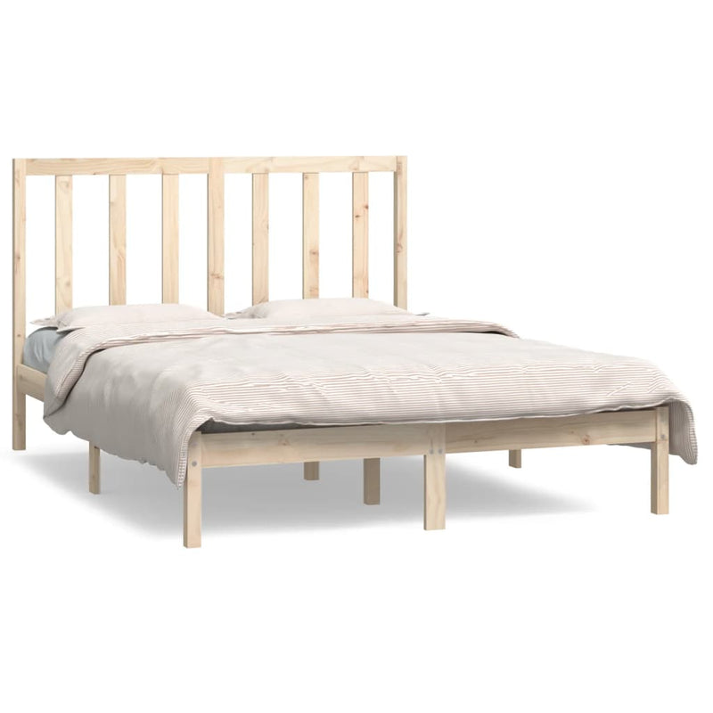Bedframe massief grenenhout 135x190 cm Double