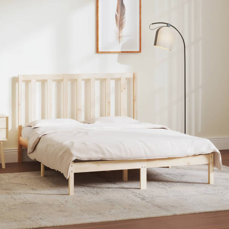 Bedframe massief grenenhout 135x190 cm Double
