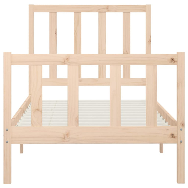 Bedframe massief hout 90x200 cm