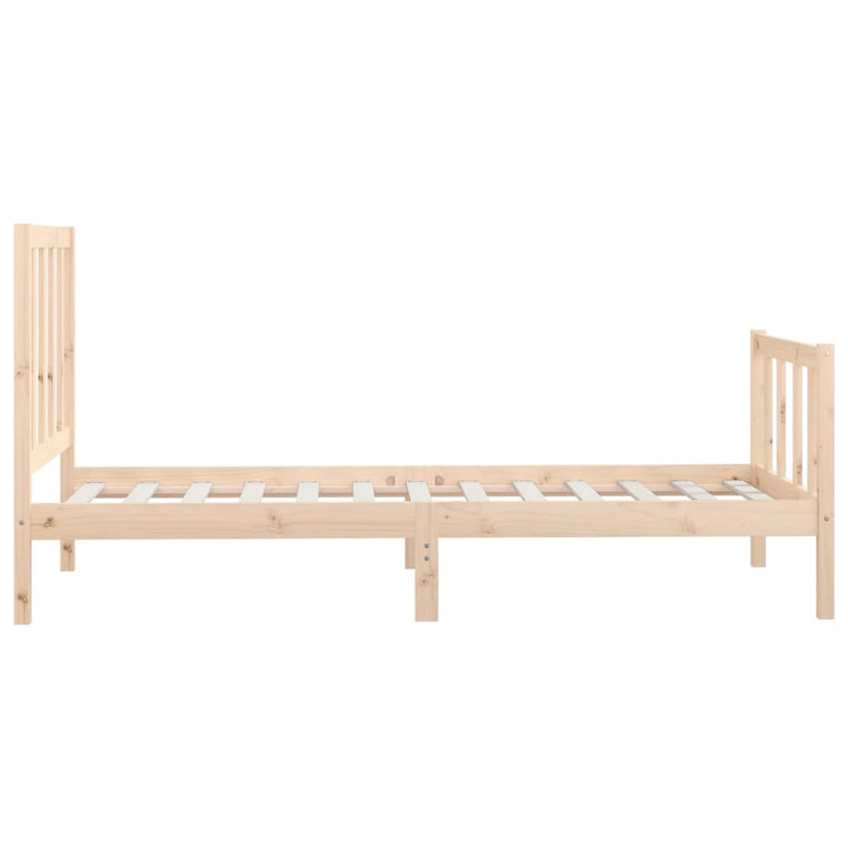 Bedframe massief hout 90x200 cm