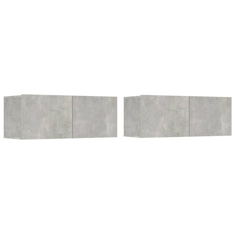 Tv-meubelen 2 st 80x30x30 cm bewerkt hout betongrijs MeubelReus