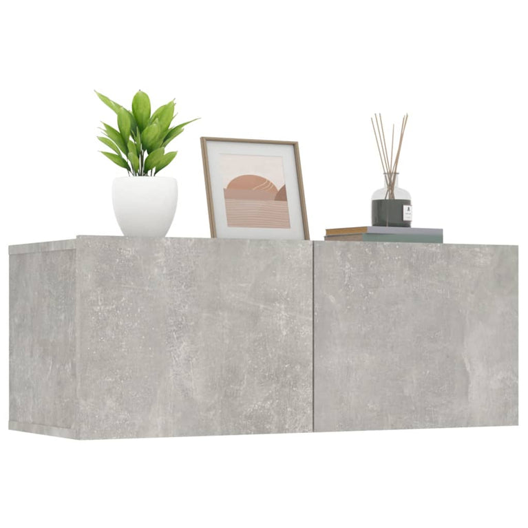 Tv-meubelen 2 st 80x30x30 cm bewerkt hout betongrijs MeubelReus