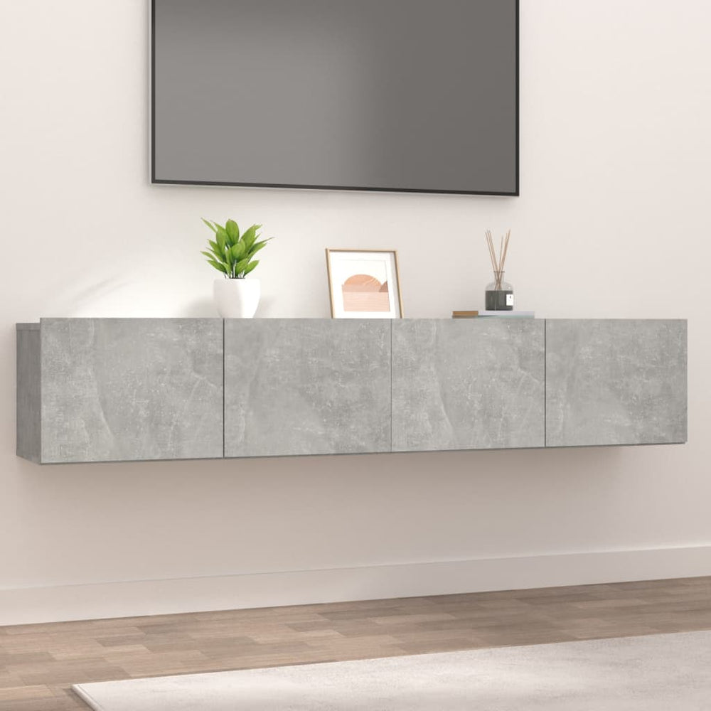 Tv-meubelen 2 st 80x30x30 cm bewerkt hout betongrijs MeubelReus