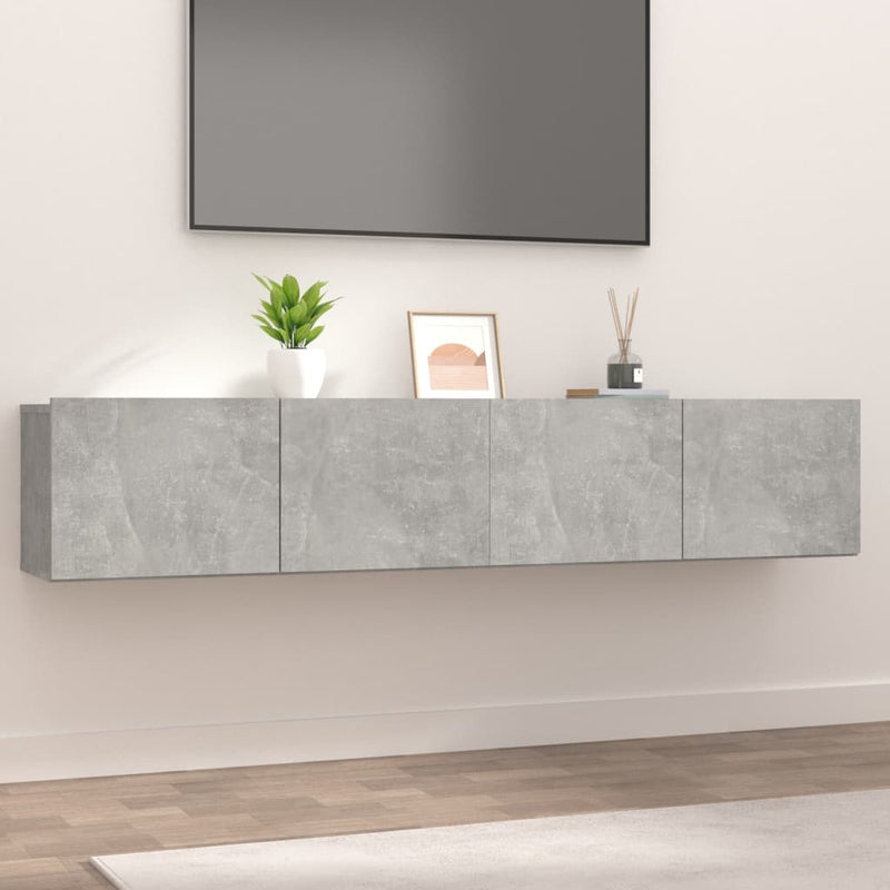 Tv-meubelen 2 st 80x30x30 cm bewerkt hout betongrijs MeubelReus